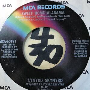 試聴 LYNYRD SKYNYRD SWEET HOME ALABAMA / SATURDAY NIGHT SPECIAL 両面EX SOUNDS EX+ サザン・ロック・クラシックの画像2