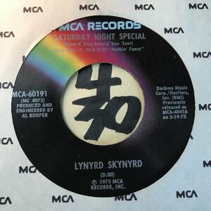 試聴 LYNYRD SKYNYRD SWEET HOME ALABAMA / SATURDAY NIGHT SPECIAL 両面EX SOUNDS EX+ サザン・ロック・クラシック