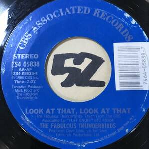 試聴 THE FABULOUS THUNDERBIRDS TUFF ENUFF EX+ / LOOK AT THAT, LOOK AT THAT VG++ SOUNDS EX の画像2