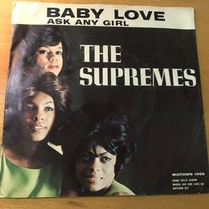 試聴 THE SUPREMES BABY LOVE 両面VG+ SOUNDS VG++ 