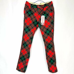 ★1円/在庫一掃特価★Loudmouthラウドマウス ストレッチツイルロングパンツ 779－306 ホリデイタータン（211） サイズLL★