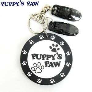 ★PUPPY’S PAW 仔犬の肉球 パターカバーホルダー(ブラック/ホワイト)★送料無料★パターキャッチャー★パターカバー置忘れ防止アイテム★