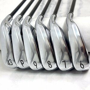 1円/中古美品★TITLEIST タイトリスト T-SERIES T-400 アイアンセット6本組(#6～43°)グラファイトデザイン RAUNE i60(S)★の画像4