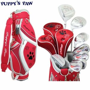 ★ PAW PAW PAW PAWS PAWS Ladies Golf Set (Red) Club 8 ПК+Caddy Bag ★