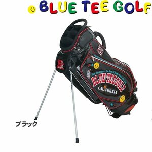 ★1円★ブルーティーゴルフ BTG-CB012 ブルーティーゴルフ エナメル スタンドキャディバッグ 9型 ブラック BLUE TEE GOLF★