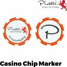 ★Piretti ピレッティ カジノチップ マーカー（オレンジ）★郵便送料無料★_画像1