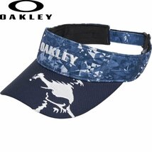 ★OAKLEY オークリー SKULL スカル GRAPHIC VISOR 24.0 ゴルフ サンバイザー 62K（BLUE-PRINT） FOS901708★送料無料★日本仕様★_画像1