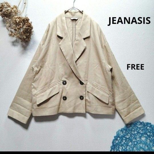 JEANASIS ジーナシス リネンショートWジャケット