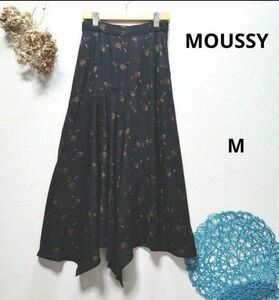 MOUSSY マウジー　FLOWER ASYMMETRY SKIRT　フラワーアシンメトリースカート