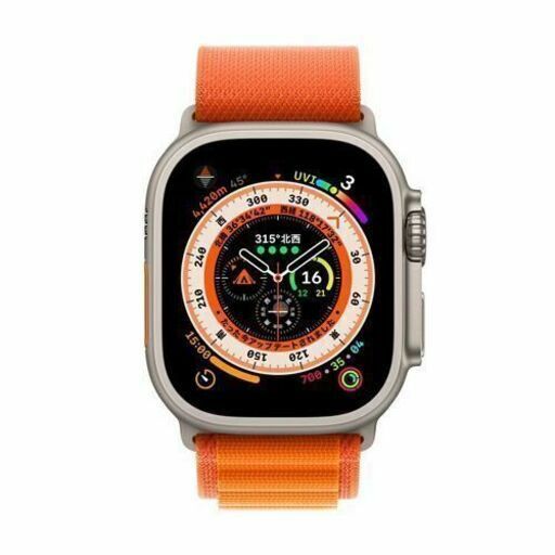 【アウトレット大特価】圧倒的美品！Apple Watch Ultra GPS+Cellularモデル 49mm MQFM3J/A [オレンジアルパインループ L]