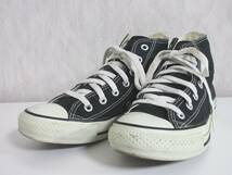 コンバース CONVERSE オールスター キャンバス スニーカー 黒 ブラック 24 irmri 北6744_画像1