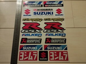 SUZUKI sticker 19 pieces set (1 seat minute ) Suzuki sticker bike sticker GSX-R racing sticker moto motoGP waterproof 