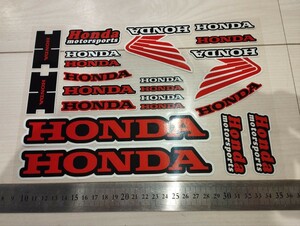 ホンダステッカー　約20枚セット（1シート分）バイク ステッカー　レーシングステッカー　防水　ヘルメット　バイザー　HONDA　 HRC