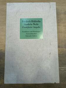 a0330-10.洋書 Friedrich Hlderlin Smtliche Werke Frankfurter asgabe Faksimile-Edition フリードリヒホルダーリン 詩人 資料 全集