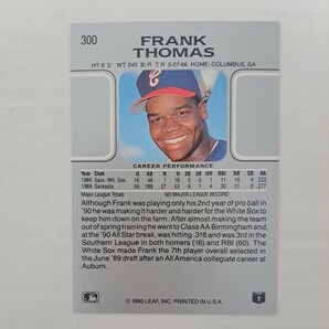 1990LEAF FRANK THOMAS ルーキーカード RC NO300 ホワイトソックスの画像2