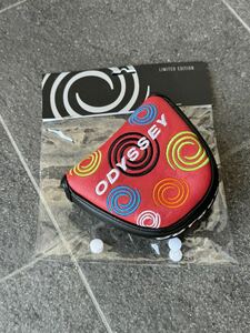 ODYSSEY （オデッセイ） TOUR SUPER SWIRL RED 限定 マレット パターカバー 5518314 本革　【中古美品】