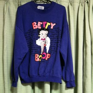 Betty boop ベティ ブープ プリントトレーナー