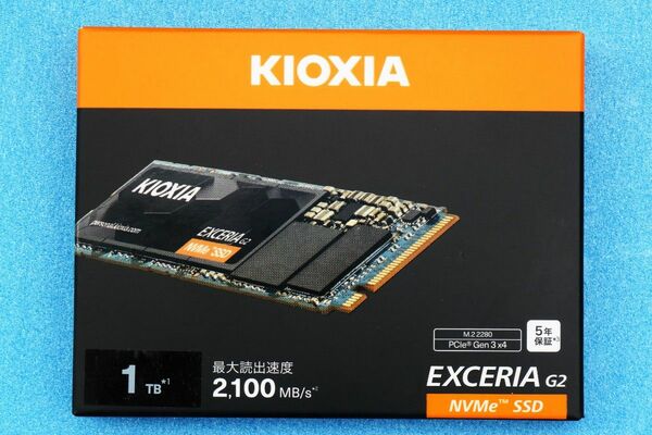KIOXIA EXCERIA G2 1TB NVMe SSD 動作確認済