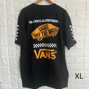 バンズ VANS　半袖Tシャツ　ポケット付　黒／XL スケボー　スノボー アウトドア 新品 送料無料