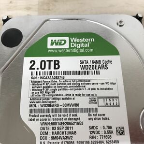 2TB ハードディスク WDC WD20EARS-00MVWB0[C2167]の画像2