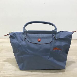 LONGCHAMP ロンシャン トートバッグ ライトブルー/オレンジ 1621619564 プリアージュバッグ S 折畳式 [C2491]