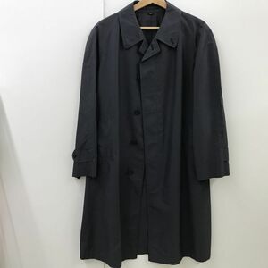 DAKS ダックス メンズ スプリングコート 薄手 サイズ92A5 ネイビー系 アウター 紳士 シンプル[C2824]