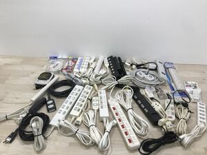 ① 現状品 電源タップ 延長ケーブル コンセント 100サイズ箱 まとめてセット[C2679]