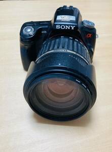 SONY α55 SLT-A55V デジタル一眼レフカメラ レンズセット バッテリー2個、1個新品、α55オーナーズガイド付き