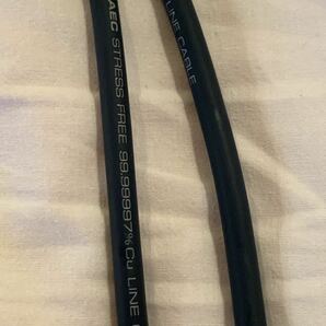 SAEC STRESS FREE 99.99997% Cu LINE CABLE ペア 約70cm RCAケーブル サエクの画像3