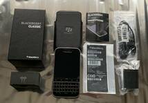 【ガラス画面フィルム・ロゴ入りケース付き】BlackBerry Classic ブラックベリー クラシック Q20 SQC100-1 SIMフリー_画像1