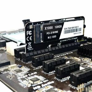 新品良品即決■送料無料JMTLED付きM.2 NVMe SSD - PCIE 3.0 X16アダプター Mキーライザーカード拡張PCI Express X4 X8 X16 2230-2280の画像6