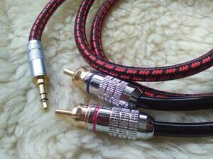 Monster prolink&Cobra collaboration * high purity copper Y cable stereo re Mini /RCA 1.0m new goods 