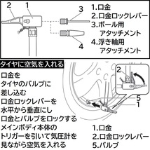 送料無料 充電式 コードレス 先端ツール交換可能電動工具用 エアーコンプレッサー 先端ツール のみ makita 14.4ｖ 18v バッテリー 専用品_画像4