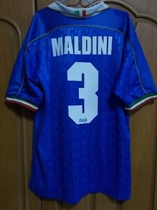 【正規品・古着】イタリア代表（H）ユニフォーム　マルディーニ＃3　1995年シーズン　NIKE製　ACミラン