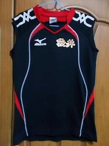 【正規品・古着】袋井高 陸上部女子ユニフォーム　静岡県　レーシングシャツ　ブラック　MIZUNO製