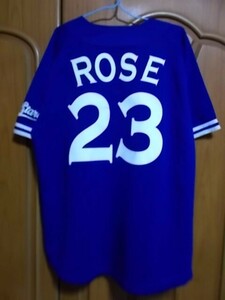 【正規品・古着】横浜ベイスターズユニフォーム　ローズ＃23　ビジター青ユニ　プロ野球