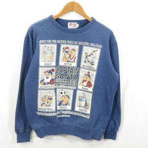 CAPTAIN SANTA SPORT CLUB character sweat sweatshirt sizeM/ Captain Santa 0301