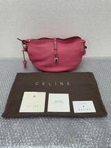 美品☆/CELINE/セリーヌ/ビタースウィート/ワンショルダー/トートバッグ/肩掛け/レザー/ピンク系/SD-SA-1028/0325h_画像1