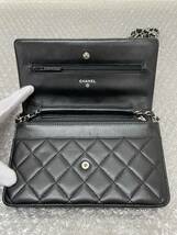 美品☆/CHANEL/シャネル/マトラッセ/ラムスキン/チェーンウォレット/ショルダーバッグ/レザー/14669941/0325g_画像7