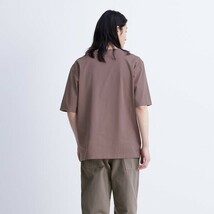 UNIQLO U エアリズムコットンリラックスクルーネックT(5分袖) Lサイズ ブラウン 2024年モデル Tシャツ_画像6