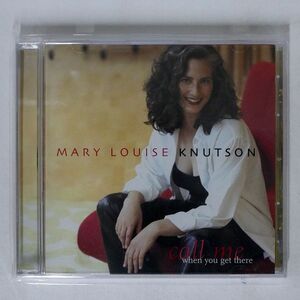 未開封 MARY LOUISE KNUTSON/CALL ME WHEN YOU GET THERE/MERIDIAN JAZZ MJ2001 CD □