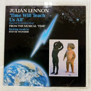 英 ペラ JULIAN LENNON/TIME WILL TEACH US ALL/EMI 12EMI5556 12