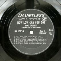 ROZ CRONEY/HOW LOW CAN YOU GO/DAUNTLESS DS6309 LP_画像2