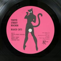 帯付き ブラック・キャッツ/東京ストリート・ロッカー/JAPAN RECORD 28JAL12 LP_画像2
