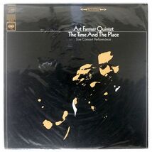 米 ORIGINAL ART FARMER QUINTET/TIME AND THE PLACE/CBS SONY CS9449 LP_画像1