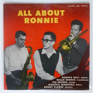 米 RVG刻印 RONNIE BALL/ALL ABOUT/SAVOY MG12075 LP