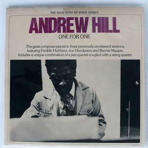 米 ANDREW HILL/ONE FOR ONE/BLUE NOTE BNLA459H2 LP