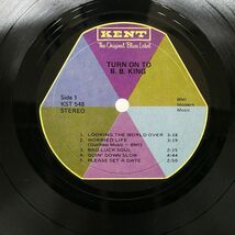 米 B.B.KING/TURN ON TO B.B. KING/KENT KST548 LP_画像2