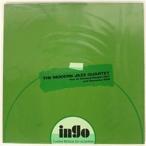 伊 ブート MODERN JAZZ QUARTET/LIVE AT DONAUSCHINGEN 1957 AND SANREMO 1958/INGO INGOTWELVE LP