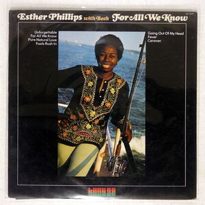 ESTHER PHILLIPS/FOR ALL WE KNOW/KUDU GP3049 LP